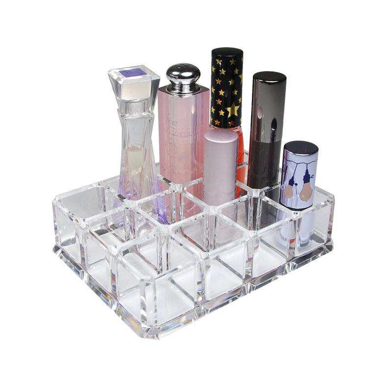 Plastic 12 Compartment Makeup Organizer