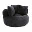 Fauteuil à billes en velours côtelé-779782028