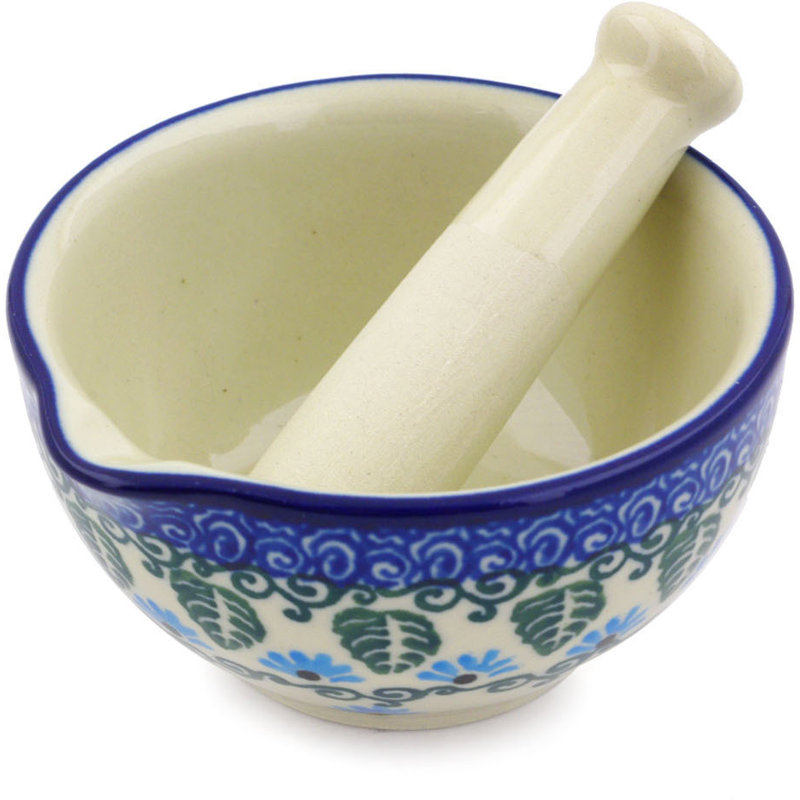 Stoneware Mortar And Pestle Set