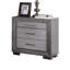 Table de chevet grise 1pc