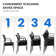 2 Pack Mesh Back Stacking Arm Chairs, Guest Reception Chairs, Ergonomic Office Chair with Armrests