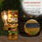 9"H Solar-Powered Tiki Statue with LED Lights