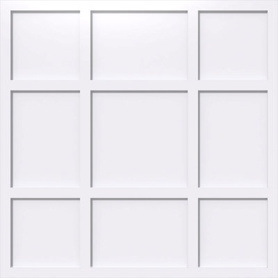 22"OD x 7 1/2"C x 1"P Rubik Architectural Grade PVC Contemporary Ceiling Medallion