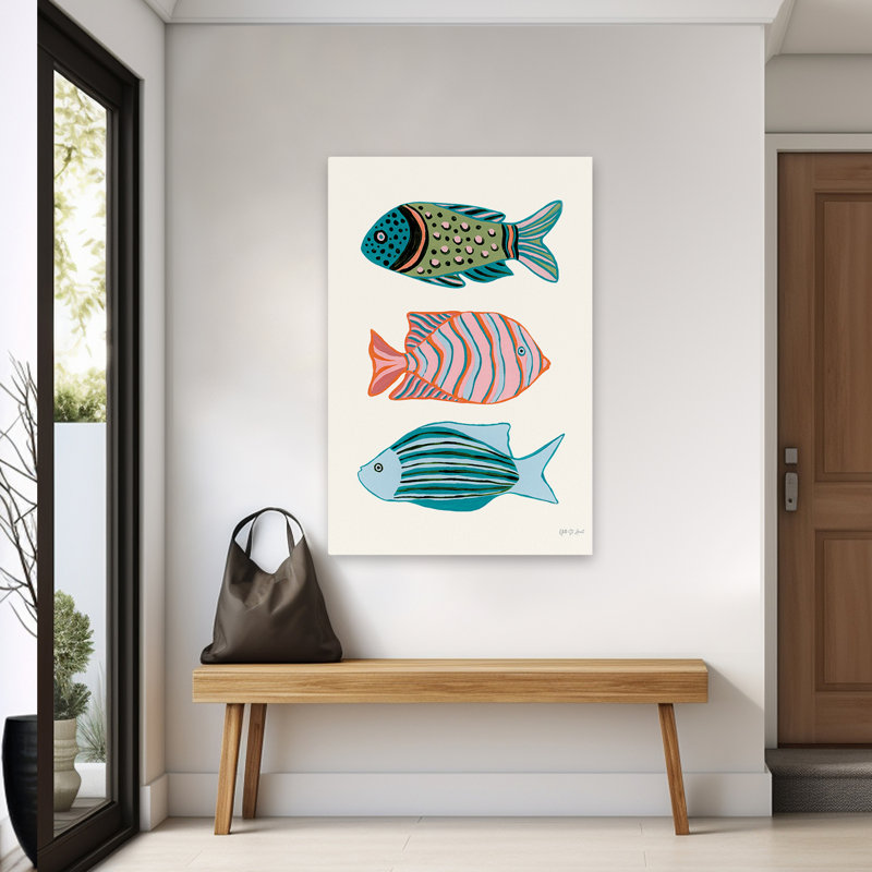 Beachy and Nautical Tropical Fish I, H 60 po x l 40 po