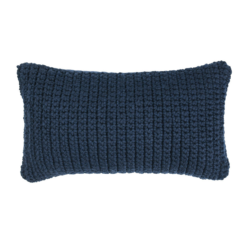 Coussin d'extérieur Prism Performance, H 14 po x l 26 po, Forme rectangulaire, Marine