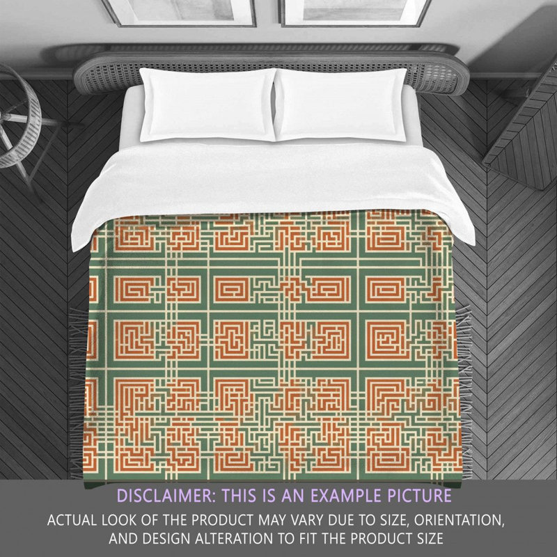 Polyester Geometric Shapes Comforter, Twin Extra Long Comforter