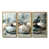 Toile avec cadre flottant or