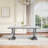 Modern Dining Room Set, Faux Marble Tabletop Kitchen Dining Table Set With Upholstered Chairs-1059450284-1054748044-1054745194