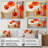 " Bold Orange Cubic Flowers "-97034630-97034629