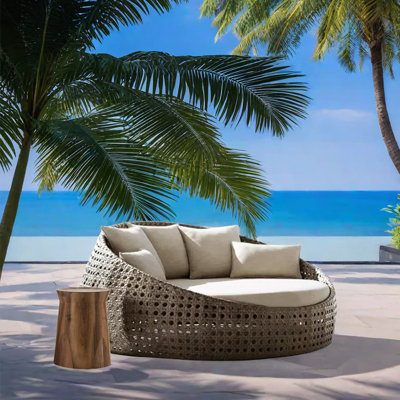 Wicker 2 - Person Patio Conversation Set with Cushions