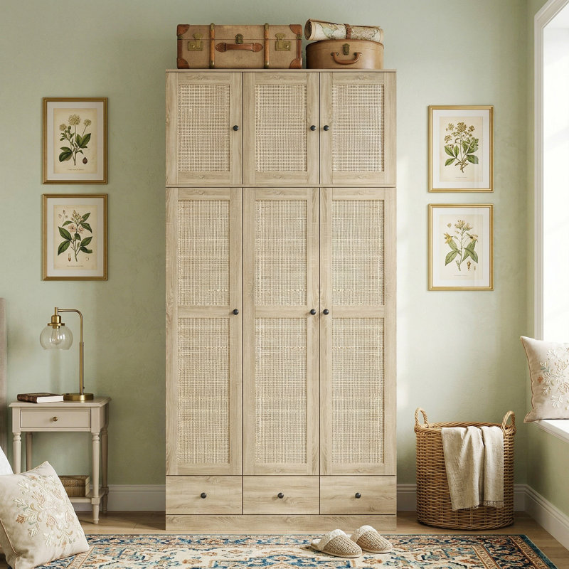 Armoire-penderie haute 94,5 po avec tringle Coleridge