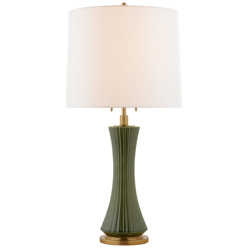 Thomas O'Brien Elena Large Table Lamp, Emerald Green