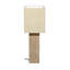 May 30" Tall Table Lamp with Beige Shade, Natural
