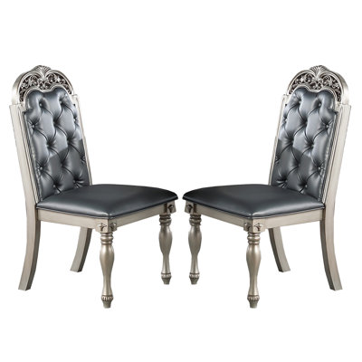 Set of 2 Upholstered Dining Chairs
