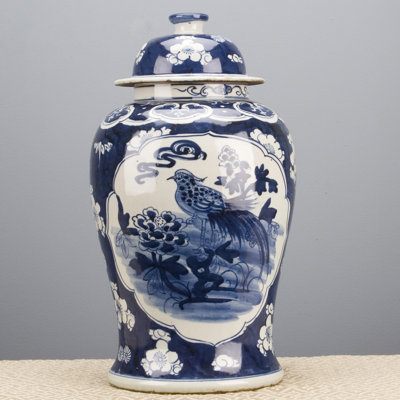Handmade Porcelain China Ginger Jar