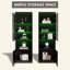 Bibliothèque de rangement standard à 5 niveaux H 71 po x l 23,6 po Melinde-1401565524