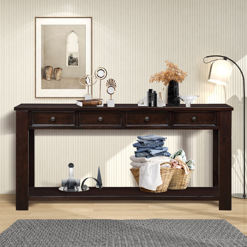 Keirstyn 63'' Console Table, Espresso