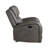 Patsy Manual Rocker Recliner Chair, Gray Polished Microfiber