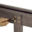 Lit plateforme classique en bois massif avec tête de lit double, finition grise, aucun sommier requis, assemblage facile-284100509-284100578-284100583