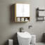 Armoire murale de salle de bain avec tablette intérieure réglable à double porte