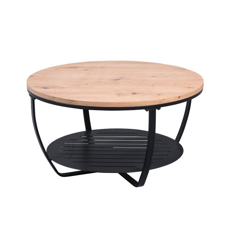 Dyess Coffee Table with Storage, Black