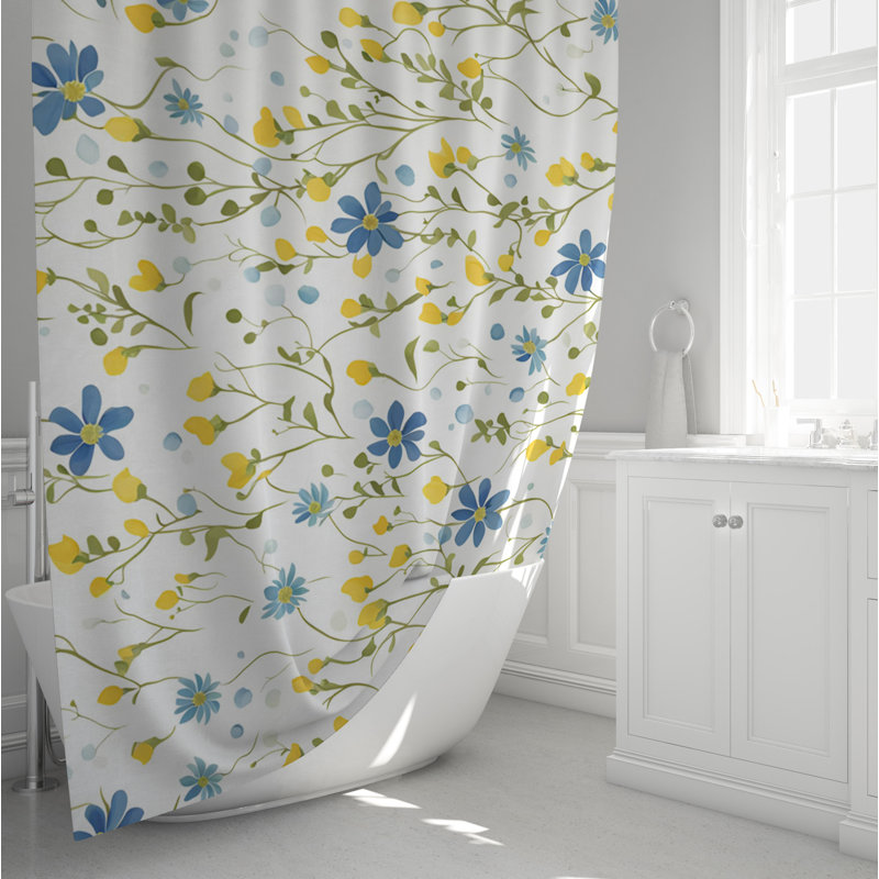 Rideau de douche Sachie, H 72 po x l 70 po, Sachie Floral