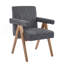 Fauteuil de salle à manger en tissu-1419810919