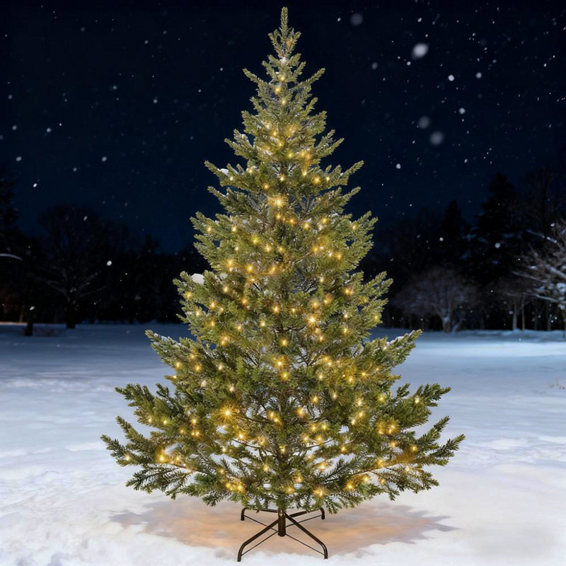 Arbre de Noël artificiel 7 pi 7 pi avec 4306 pointes