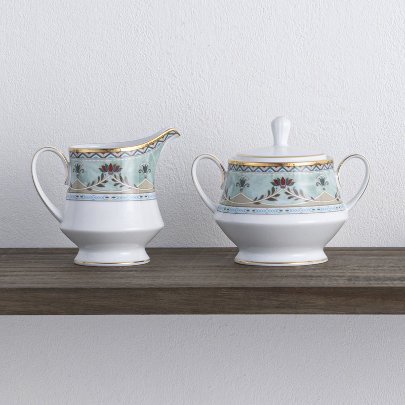 Ensemble sucrier et pot à crème Noritake