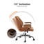 Chaise de bureau légère en suède