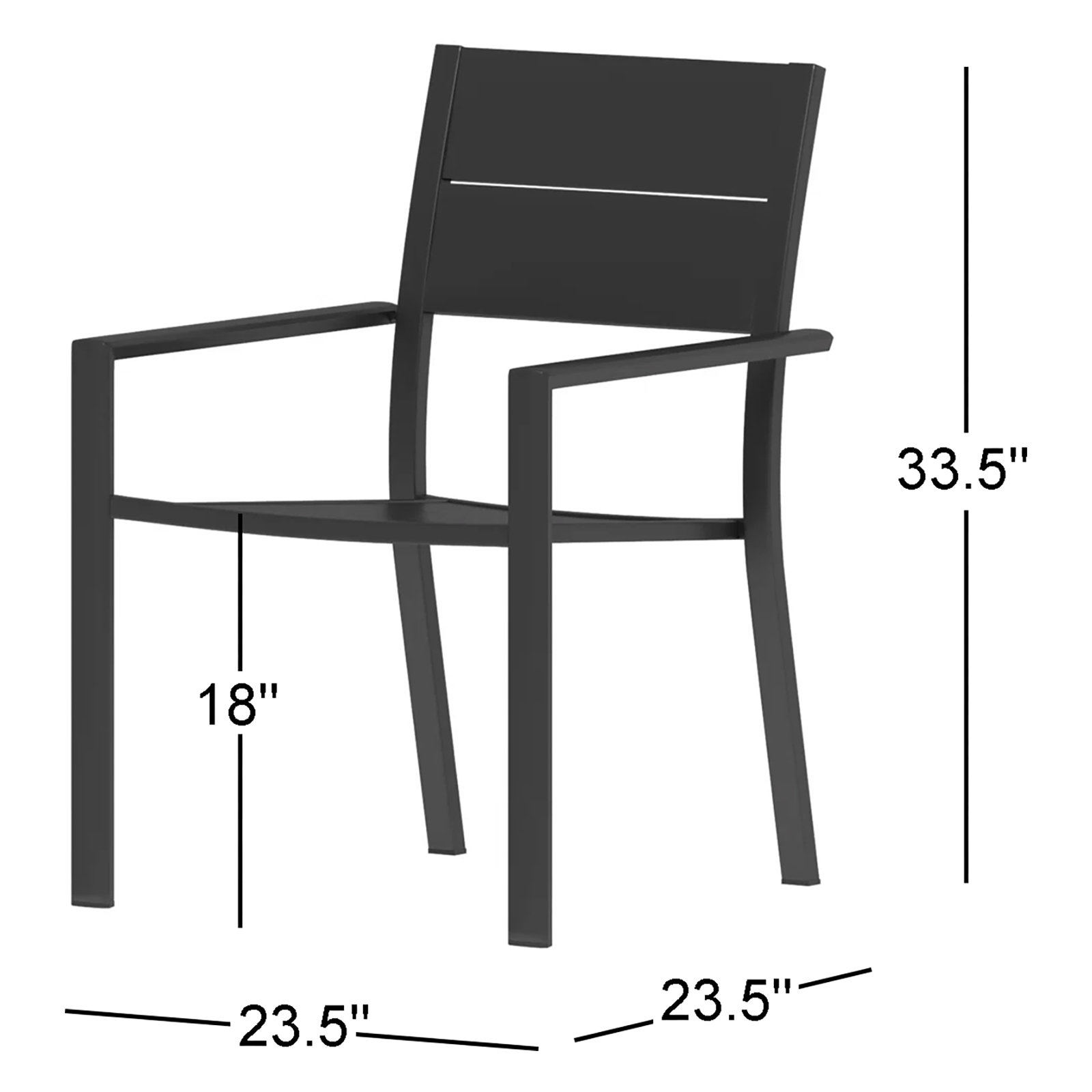 Rafael Stackable Patio Armchair