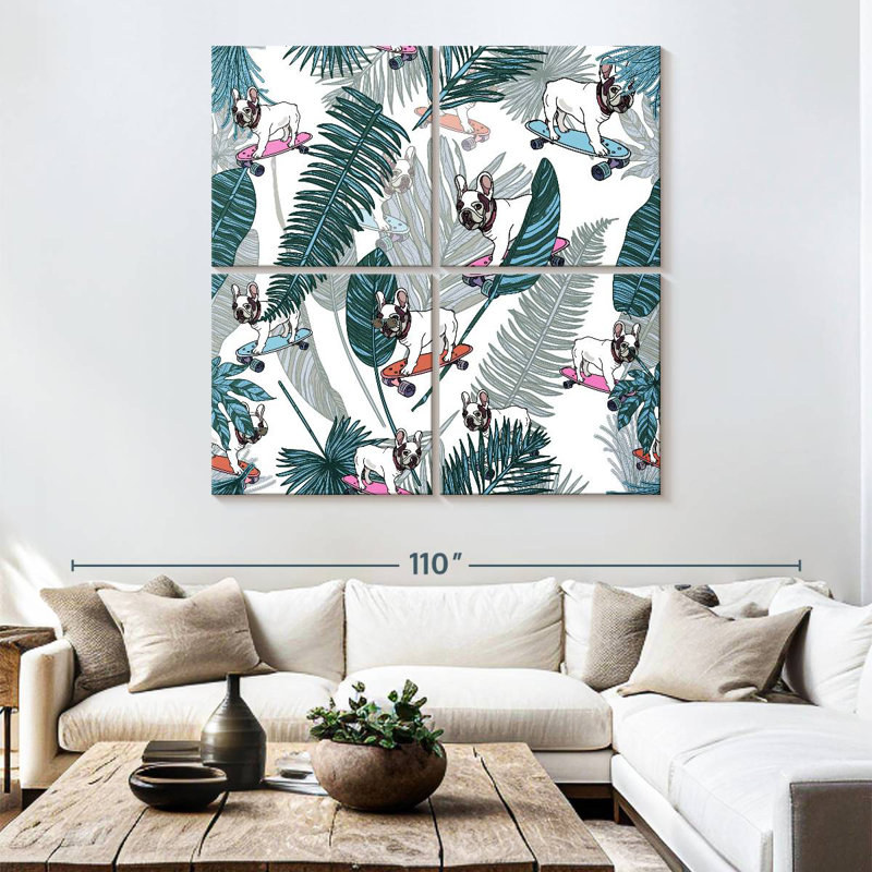 Bouledogue français tropical Kerner, H 74 po x l 74 po