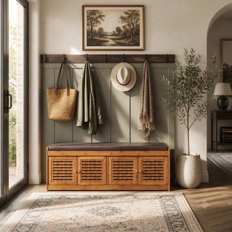 8 - Pair Shoe Storage Bench