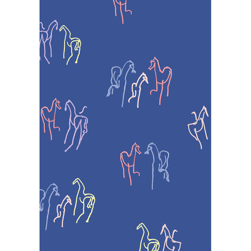 Playful Horses Pop, Blue Pop