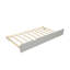 Lit de jour avec cadre gigogne, taille simple, gris