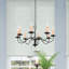 Lustre classique à 8 lumières de style bougie Analysia