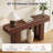 63" Farmhouse Console Table with 2 Drawers, Rustic Entryway Table for Hallway Living Room-1041997390