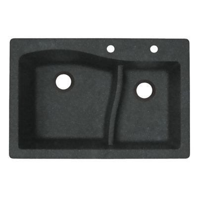 33'' L Double Bowl Quartz Kitchen Sink