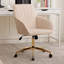 Fauteuil de bureau réglable, chambre à coucher à domicile, fauteuil pivotant ergonomique, siège à dossier, confortable pour les longues séances-124876029