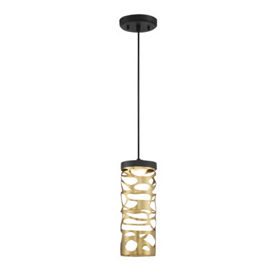 Lustre rectangulaire unique à 1 lumière DEL