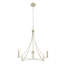 Lustre 4 lumières Meridian en nickel brossé-753753844