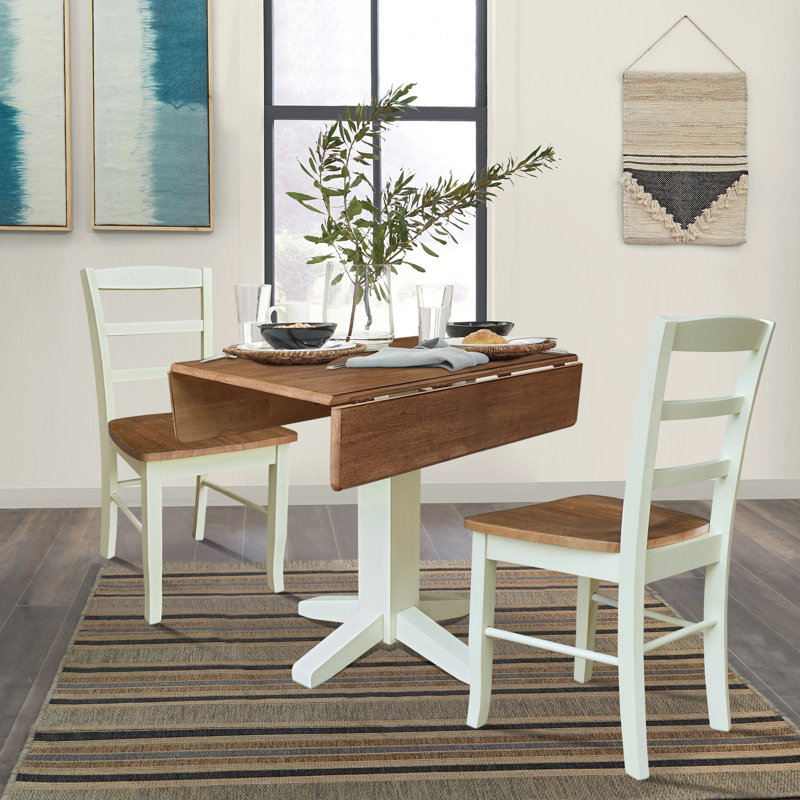 Irsah 3 Piece Drop Leaf Dining Set