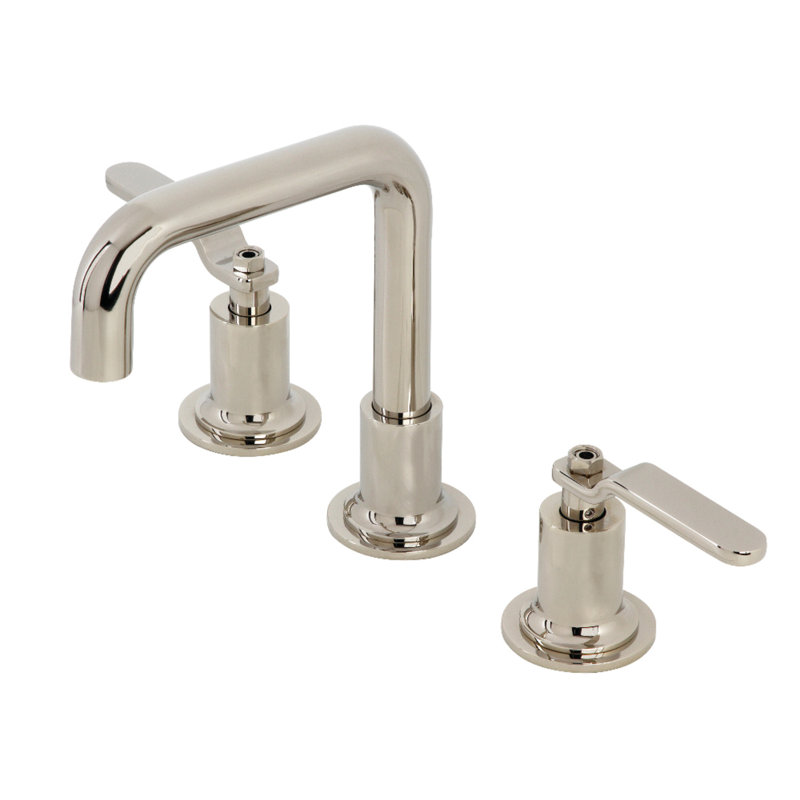 Whitaker Widespead Bathroom Faucet with Drain Assembly, Polished Nickel