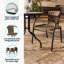 Amlie 28'' Round Glass Dining Table and 2 Rattan Chairs Set by Flash Furniture-1096051287
