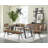 Kezmyn Tufted Leather Side Chair in Brown