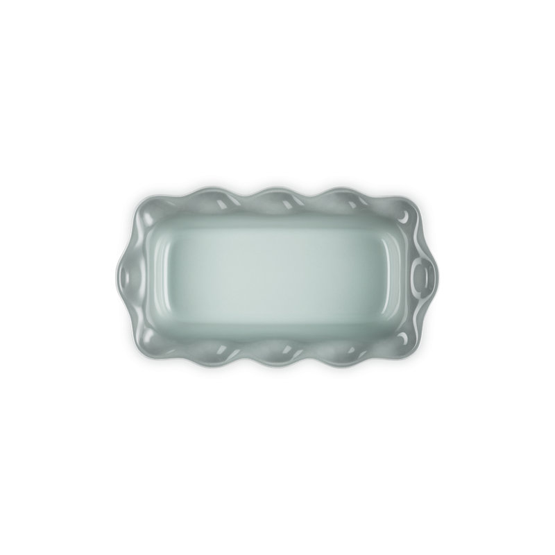 Le Creuset Stoneware Heritage Fluted Loaf Pan, 9 In., Artichaut, Green