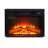 Electric Fireplace Insert 23" 1400W 120V ,Equipped With Remote Control, Ultra Thin Heater With Log Set & Realistic Flame - BLACK