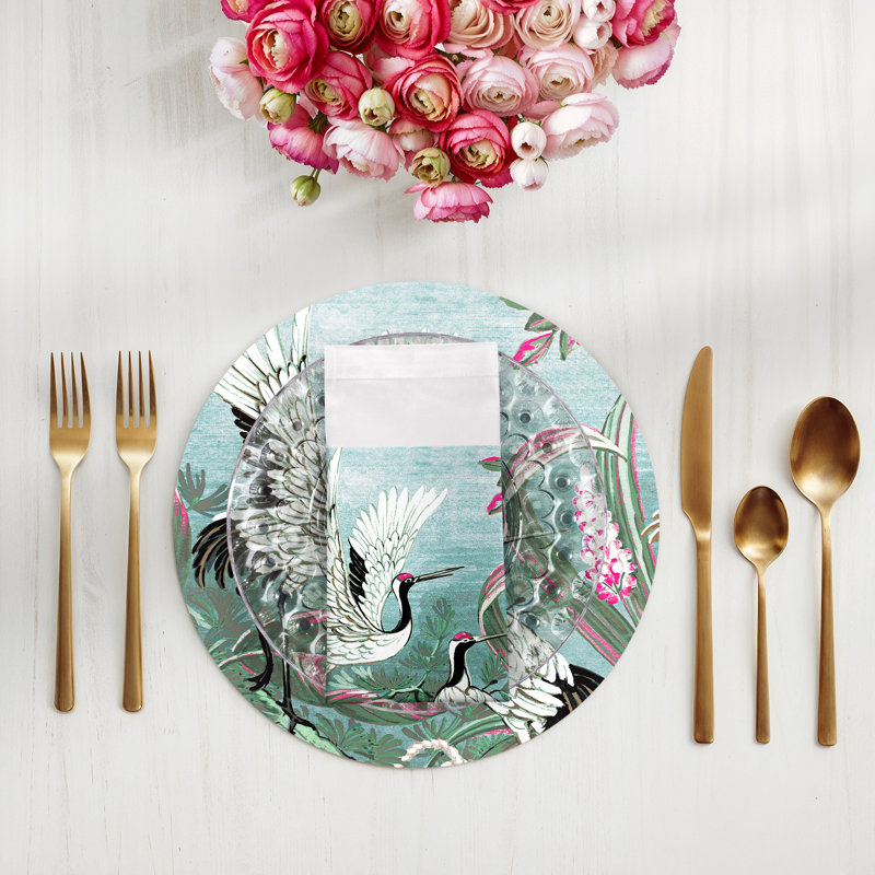 Summer Palace Cotton Sateen Dinner Napkins, Pinotti
