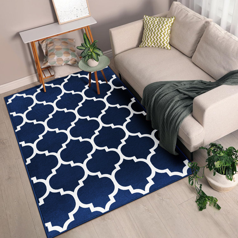 Modern Printed Area Rug (Soft Polypropylene), Rectangle 40 x 60 cm