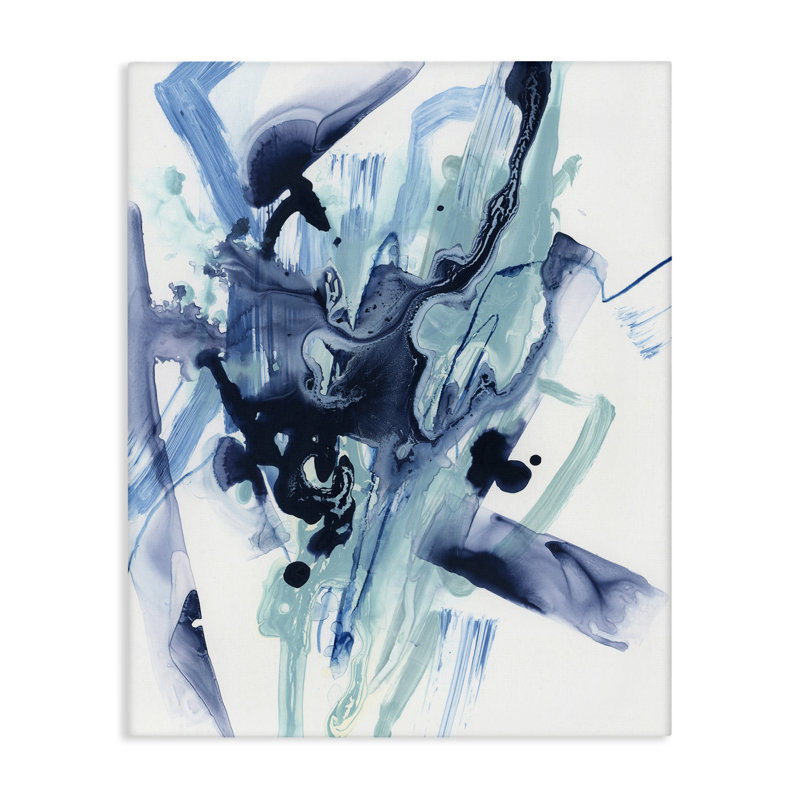 «Fluid Chaotic Abstraction», art mural sur toile par June Erica Vess, H 30 po x l 24 po